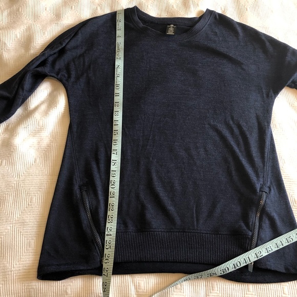 Active Life Navy Blue Sweater with Zipper Detail - Picture 5 of 8